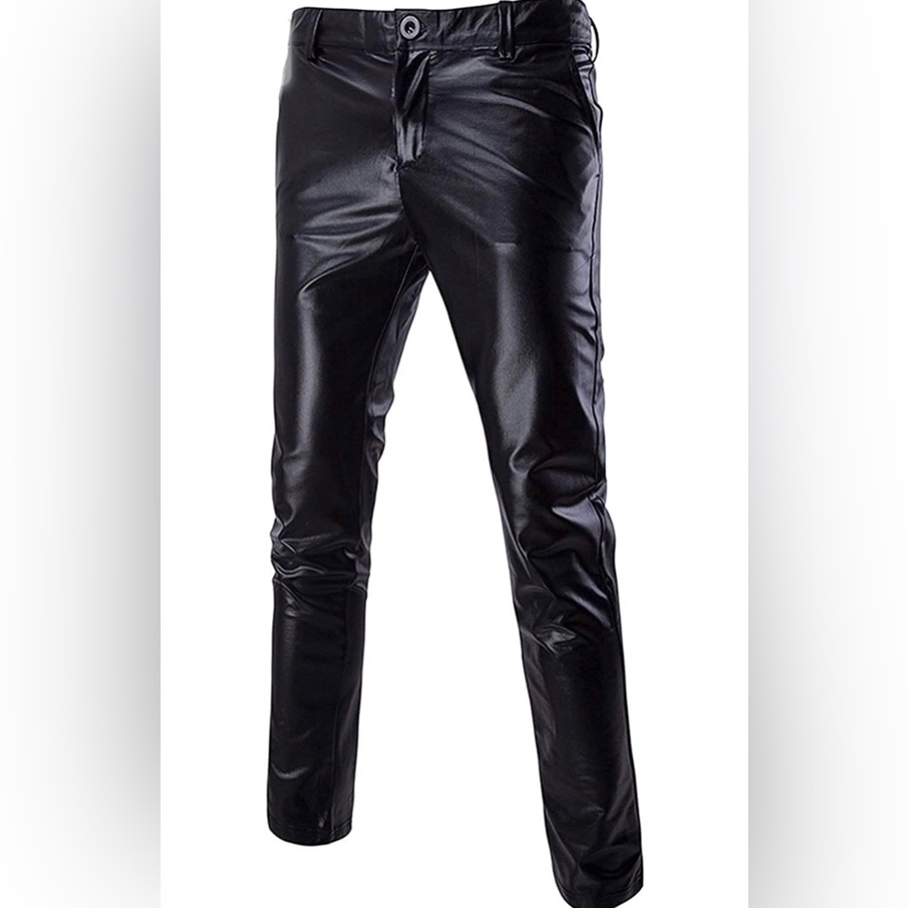 Men’s Metallic Black Suit Pants 30 x 28